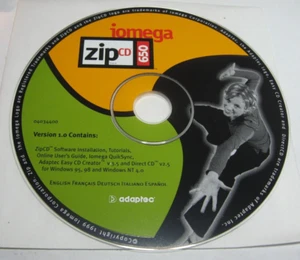 Software iomega Zip CD-ROM ZIPCD 650 V-1.0 04034400 - Paquete Original Usado - Imagen 1 de 3