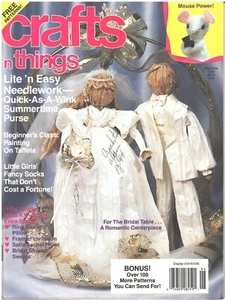 CRAFTS N THINGS Magazine May June 1990 Wedding Bridal Ideas Needlework Purse - Picture 1 of 2