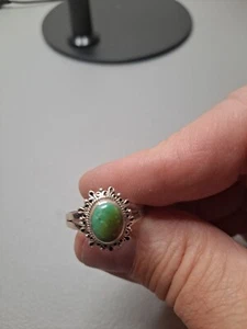 Paparazzi Jewelry New  Adjustable Stretch Ring Turquoise Blue And Silver - Picture 1 of 4