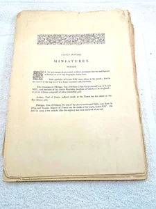1800's England Miniature Oil Portraits and Artists Art Book 7 Plates - Bild 1 von 4