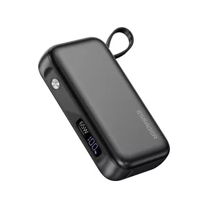 65W PD Power Bank Fast Charging Portable Battery Charger With Built In Cable - Picture 1 of 20