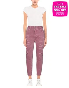 RRP€615 DSQUARED2 Skinny Dan Jeans IT38 US2 UK6 XS Destroyed Made in Italy - Picture 1 of 5