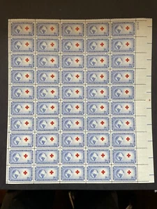Red Cross Issue Postage Stamp Sheet - Picture 1 of 3