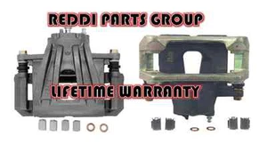 PAIR: 2 New Front Brake Calipers Fit 02-07 Jeep Liberty w/ Bracket & Hdwr LT WAR - Picture 1 of 2