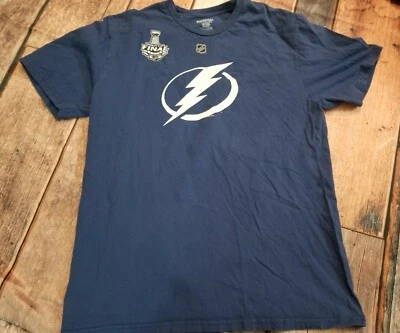Mens L 2015 Stanley Cup Steven Stamkos #91 Tampa Bay Lightning Reebok T-Shirt - Image 1 of 4