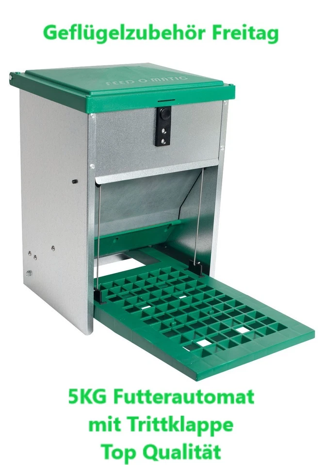  Futterautomat mit Trittklappe 5 kg Kostenloser Versand  - Bild 1 von 2