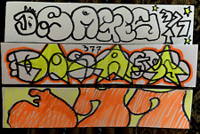 3 pack tag graff Art Graffiti Artist Sticker Cdn Dosages 377 hand drawn slaps