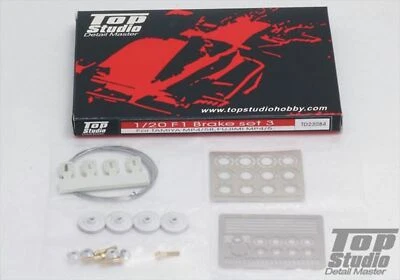 TD23084 Top Studio Set Freno 1/20 F1 3 Per McLaren MP4/5 E MP4/5B Fujimi Tamiya - Immagine 1 di 2