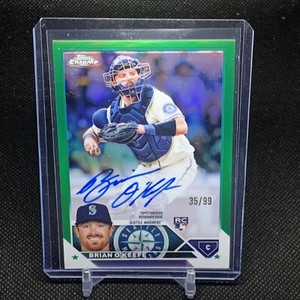 2023 Topps Chrome Rookie Auto Green Refractor Brian O'Keefe #/99 (RA-BO) RC