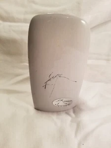 Vintage Barbara Baatz Small Bud Vase Pottery Signed Abstract Minimalist - Picture 1 of 7
