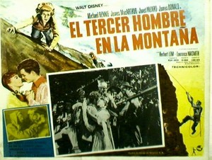 Michael Rennie WALT DISNEY MOUNTAIN lobby card, 1959