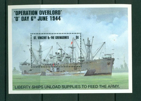 St. Vincent  #2086 (1994 D-Day Liberty Ship sheet) VFMNH CV $5.25 Cover