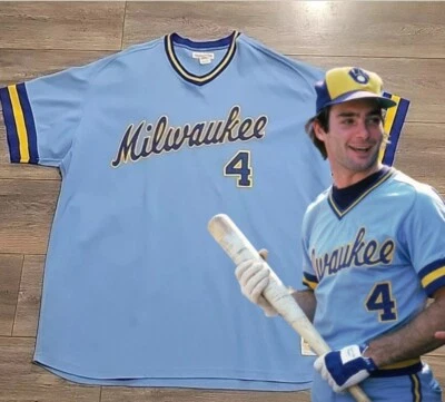 🔥 AUTÉNTICA CAMISETA VINTAGE DE LOS PAUL MOLITOR BREWERS 60 4XL MITCHELL NESS  Foto 1 de 4
