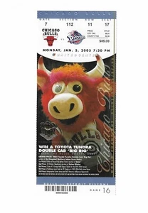 Chicago Bulls vs Detroit Pistons unbenutztes Basketball Ticket vom 1.3.2005 - Bild 1 von 2