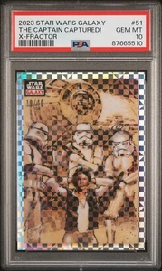2023 Star Wars Galaxy Han Solo #51 The Captain Captured  X-Fractor 10/10 PSA 10 - Picture 1 of 2