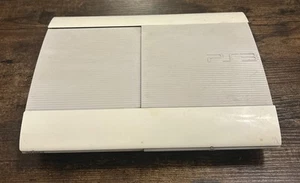 Sony Playstation 3 Super SlimCECH-4001C Console White Powers On Part Repair Read - Picture 1 of 12
