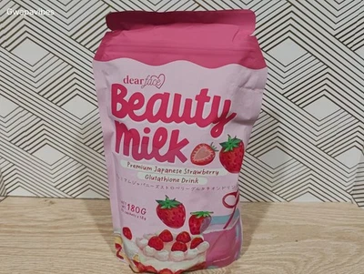 DearFace Beauty Milk Premium bebida japonesa de glutationa de morango (vendedor dos EUA) - Imagem 1 de 3
