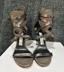 Camilla Skovgaard size 4.5 gold heels - Picture 1 of 11