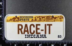1983 Post Cereal INDIANA Miniature License Plate (m83p0039) - Picture 1 of 2