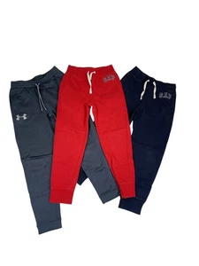Under Armour Pants Youth Large ColdGear Fitted Athletic Joggers Kids Polyester - Picture 1 of 16