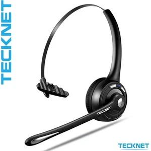 TECKNET Bluetooth Headset Wireless On Ear Kopfhörer Noise Cancelling TK-HS004 - Bild 1 von 15