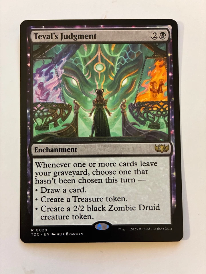 MTG Teval's Judgment Commander: Tarkir: Dragonstorm Regular NM - Image 1 of 1