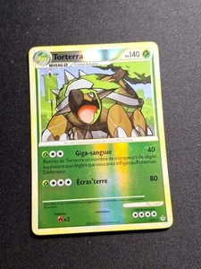 Torterra 10/95 Reverse HGSS Déchaînement Carte Pokémon FR - Imagen 1 de 5