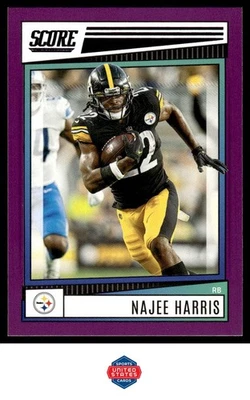 2022 Score #213 Najee Harris Purple - Image 1 of 2