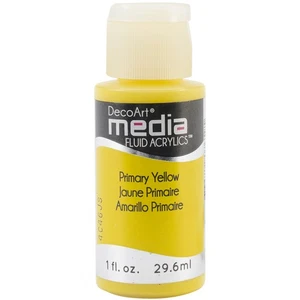Media Fluid Acrylic Paint 1oz Primary Yellow (Series 1) - Picture 1 of 2