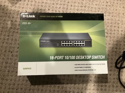 D-Link Green DSS-16+ 16-Port 10/100 Unmanaged Ethernet Switch with Power Cord - Image 1 of 4