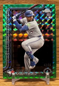 ORELVIS MARTINEZ Green Geometric /99 Refractor ROOKIE | 2025 Topps Chrome - Picture 1 of 2