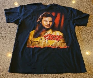 T-shirt Travis Tritt uomo XL nera musica country anni 90 punto singolo vintage - Foto 1 di 9