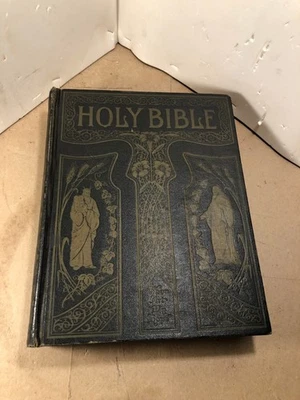 vintage bible 1800's Self Pronouncing edition The Original Tongues, U.S.A - Image 1 of 4