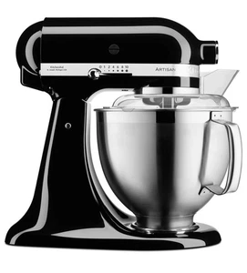 KitchenAid 5KSM175PSEBK 4,8L Küchenmaschine, 300W - Gusseisen Schwarz NEU, OVP - Bild 1 von 2
