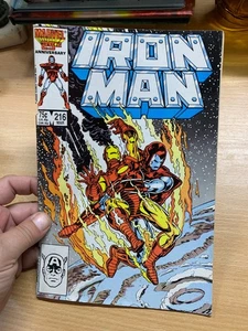MARVEL COMICS IRON MAN #216 MARCH 1986 (FN) COMIC (LL) - Picture 1 of 11