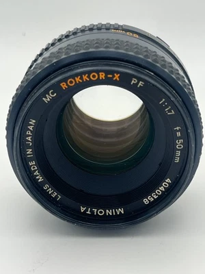 Minolta MC Rokkor-X PF 50mm f/1.7 Prime Lens - Image 1 of 4