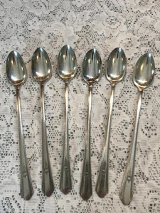 ROGERS ONEIDA OVERLAID PARAMOUNT Silverplate ICED TEASPOONS - Bild 1 von 1