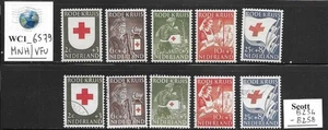 WC1_6579. PAÍSES BAJOS. Juego semipostal Cruz Roja 1953. Scott B254-B258.MNH/usado - Imagen 1 de 1
