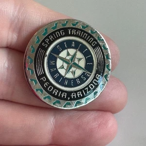 Vtg Seattle Mariners Spring Training Peoria Arizona MLB Enamel Lapel Hat Pin - Picture 1 of 3