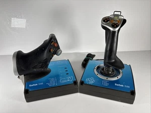 Saitek X45 Flight Control (J24C) Flight Sticks UNTESTED Sticky Plastic - Picture 1 of 8