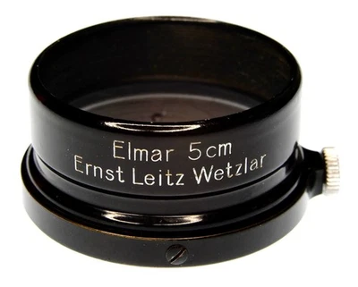 Leica Black Paint FISON Hood for 5cm f3.5 Nickel Elmar .......... Minty - Image 1 of 4