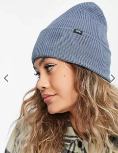 NUEVO CON ETIQUETAS VANS Off The Wall GOFFLE TEJIDO GORRO Puño Gorra AZUL ESPEJISMO Mujer OS - Imagen 1 de 4