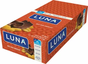 Clif Luna Bar Nutz Over Chocolate Box of 15 - Picture 1 of 1