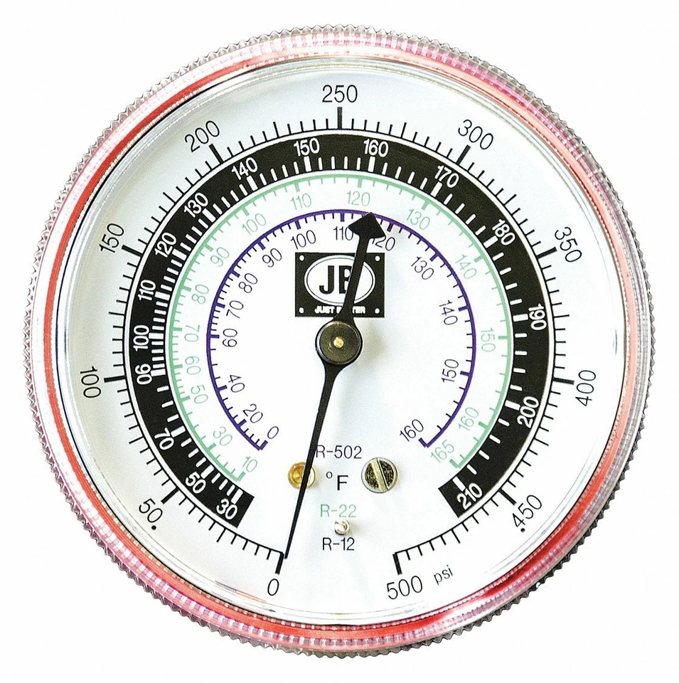 JB Industries Just Better M2-500 Refrigeration Pressure Gauge