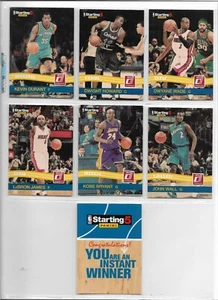 2010-11 PANINI STARTING FIVE 6 CARD SET- KOBE BRYANT KEVIN DURANT & LEBRON JAMES - Picture 1 of 3