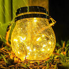 Led Solar Powered Hanging Lantern Lights Outdoor Garden Table Lamp Waterproof Uk