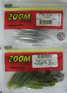 2 - ZOOM BAIT Tiny Fluke - 20/Ct Pack - 3" - Watermelon Seed & Albino - Picture 1 of 1