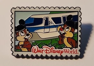Prendedor Disney 2012 Chip Dale Monorriel Azul Serie Postal Sombreros Mickey - Imagen 1 de 3