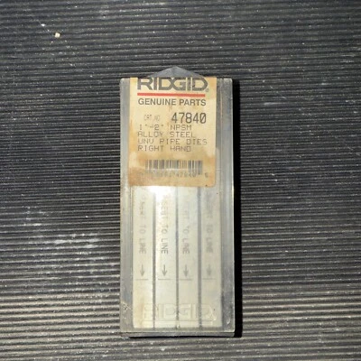Ridgid 47840 1”-2” NPSM RH Universal Pipe Dies - Image 1 of 3
