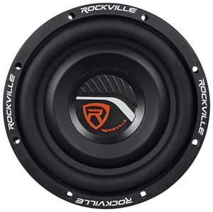 Rockville W8T4-S2 8" Shallow Mount 1000 Watt Slim Car Audio Subwoofer 2-Ohm Sub - Picture 1 of 5